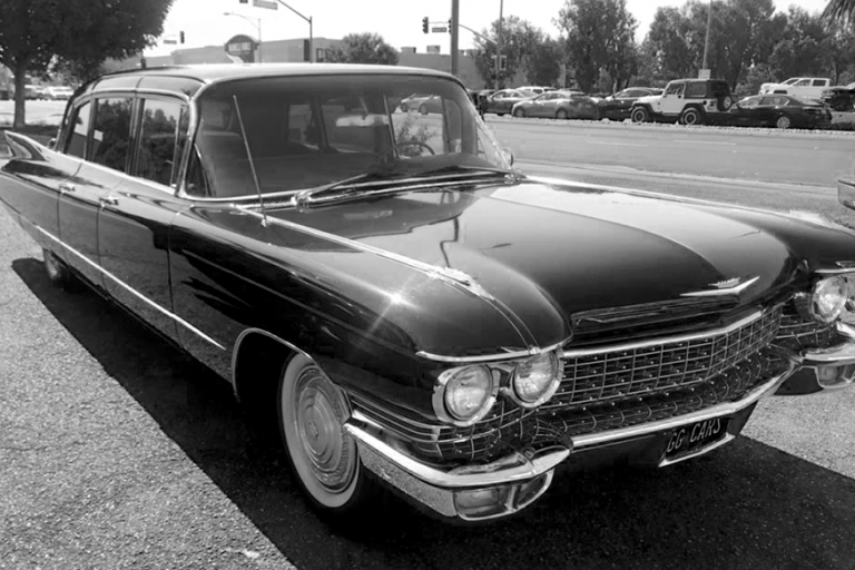 Black and White photo of 1960 Cadillac Limousine​