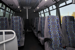 Interior of 24 Passenger Mini Bus