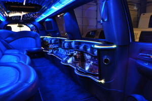 12 Passenger Suburban Stretch SUV interior